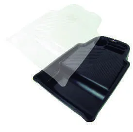 Mavi Yassı Plastik Boya Teknesi 25 cm